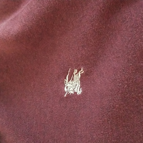 Burberry Brit men's burgundy polo, size XL - Picture 3 of 7